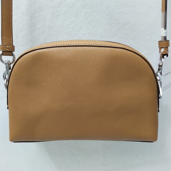 Coach Brown Leather Zipper Closure Crossbody Bag - NWT $328 - Picture 2 of 16